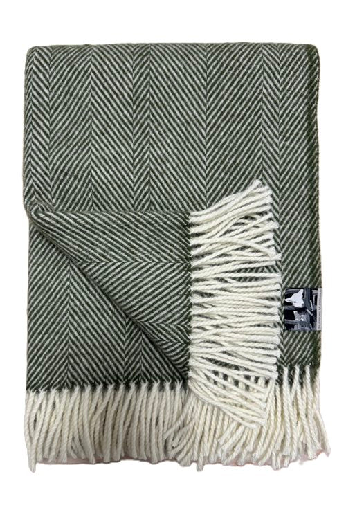 Plaid - forest green / white