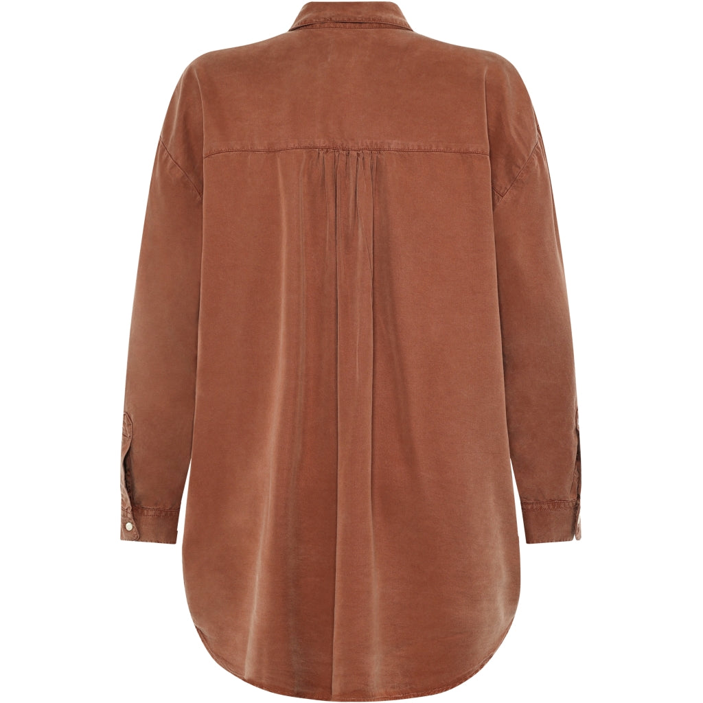 Ofelia lyocell shirt - burnt sienna