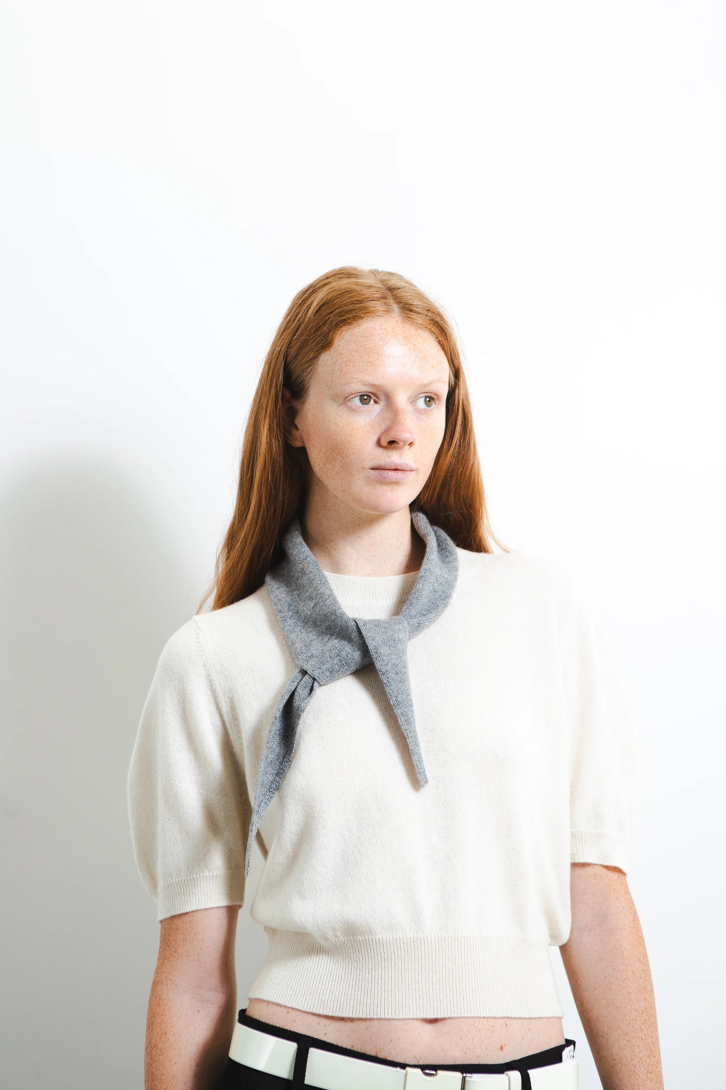 Mini scarf - heather grey
