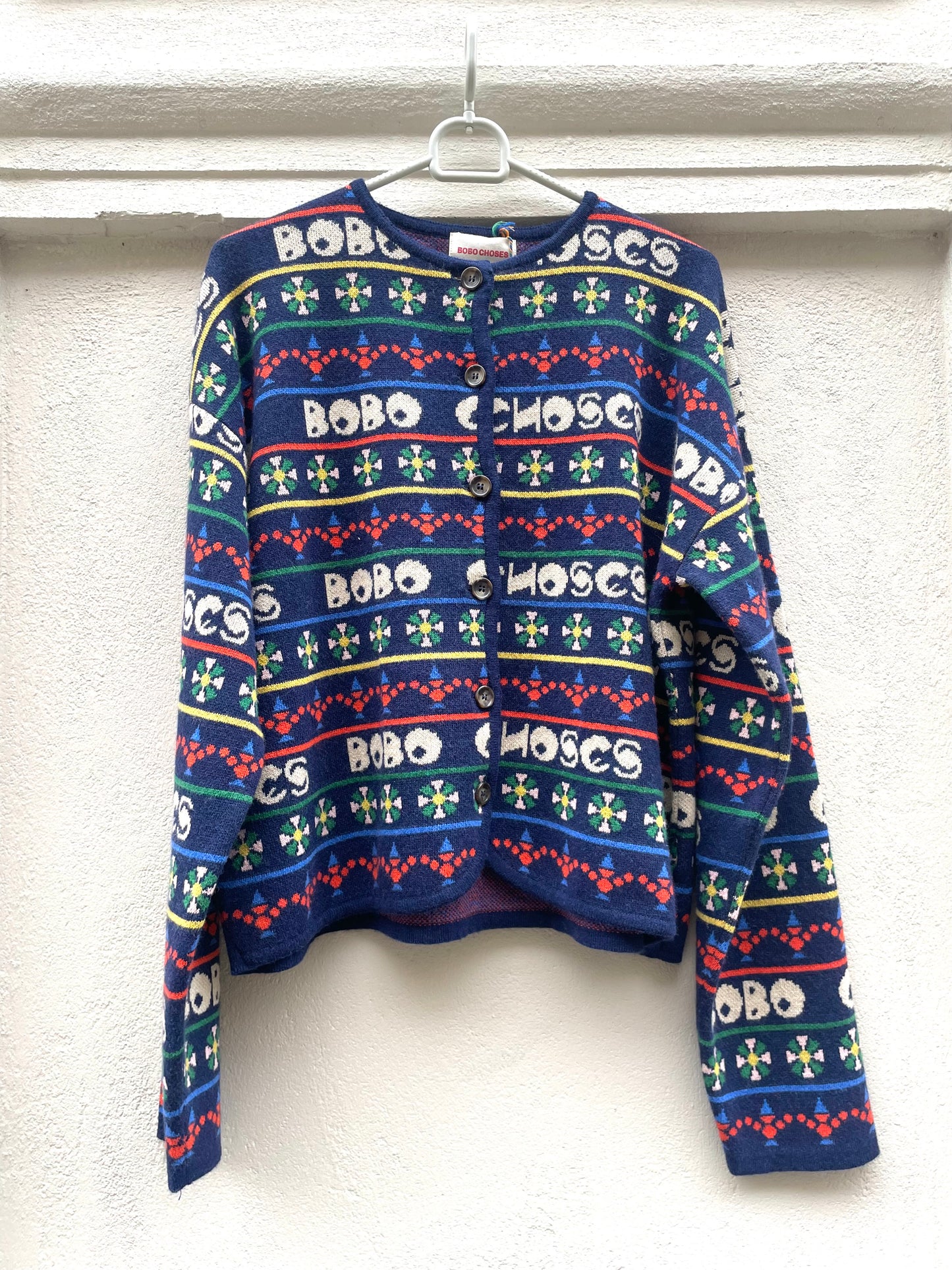 Multicolor printed cardigan