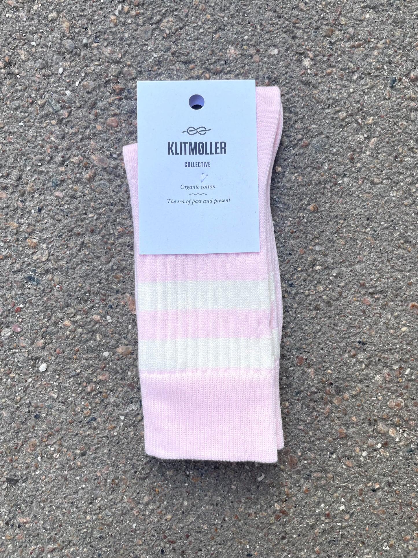 Retro cotton socks - rose/ cream