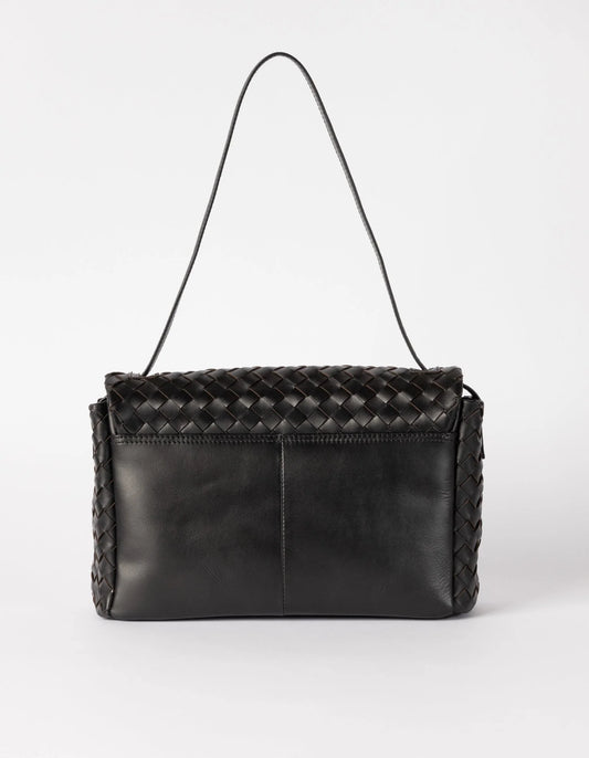 Kenzie - Black Woven Classic Leather