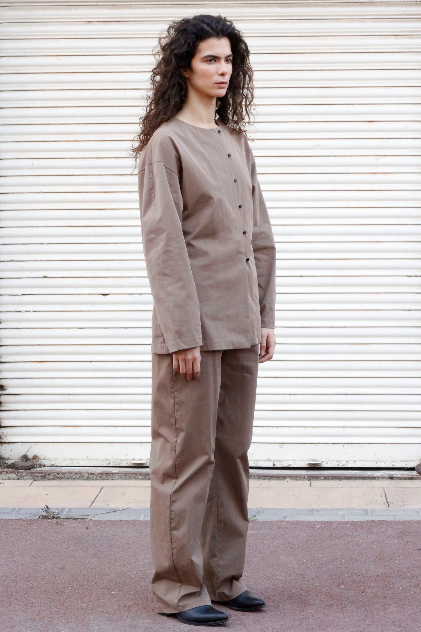 GLASS SHIRT Button-Down Shirt with Tie