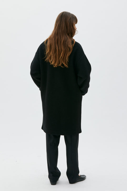 Hope boiled wool jacket - black