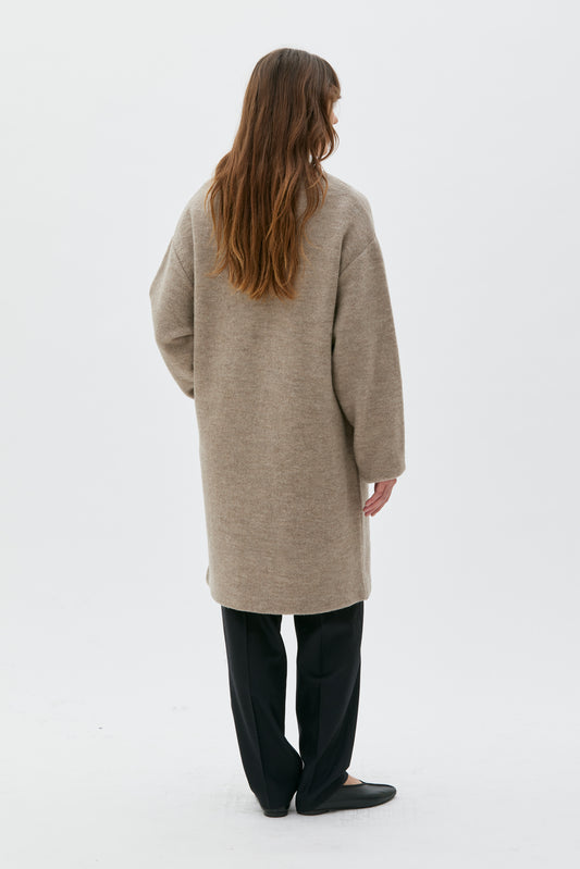 Hope boiled wool jacket - taupe