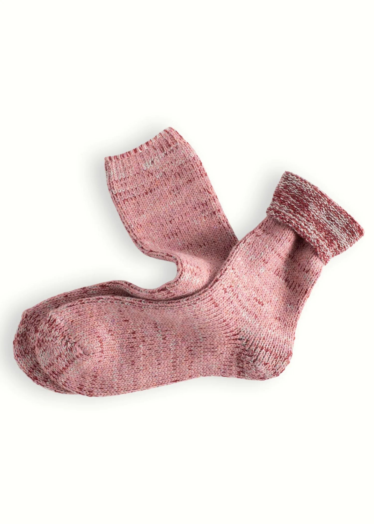 Wool collection recycled - pale pink socks