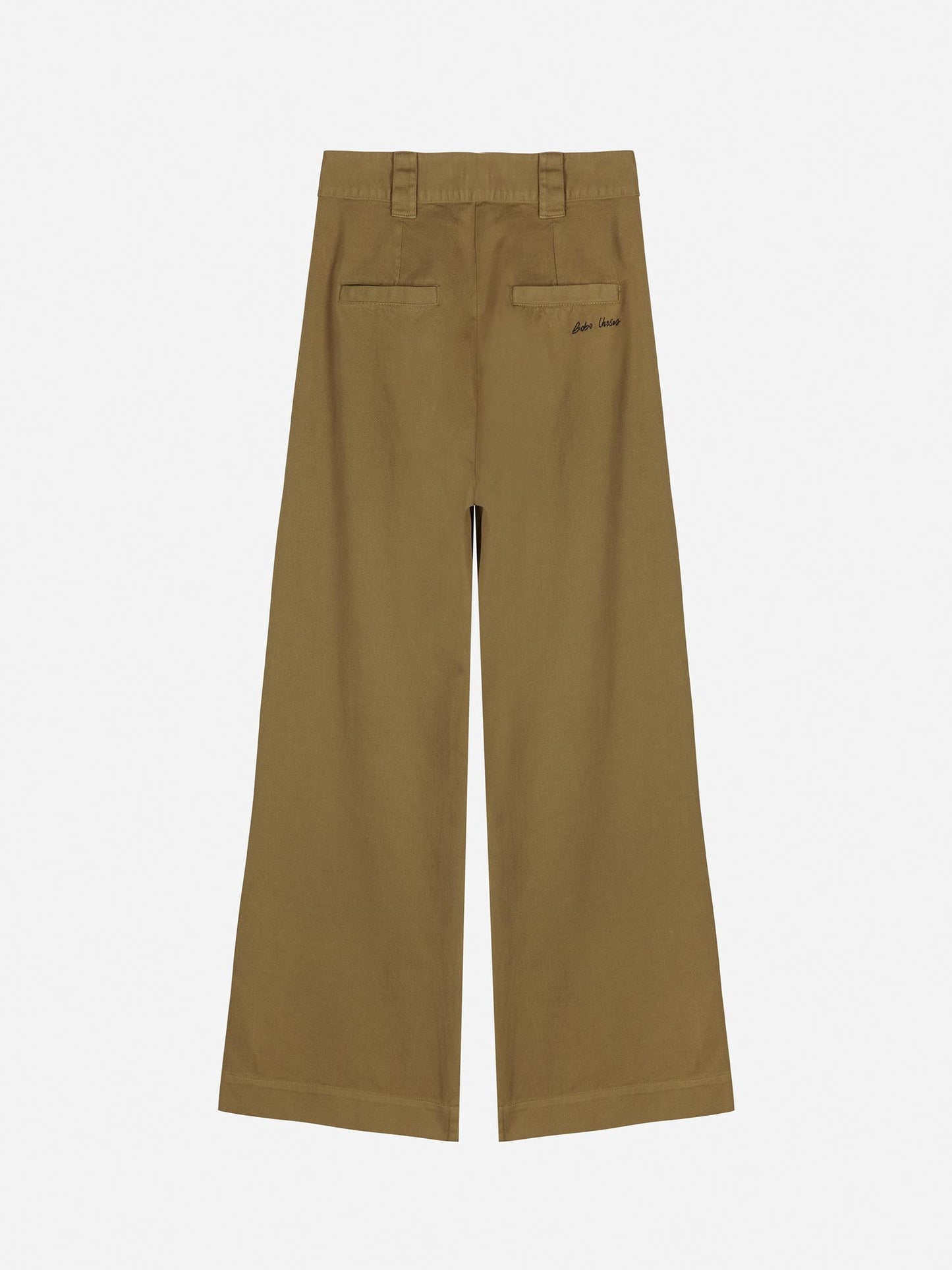 Pleated wide-leg pants