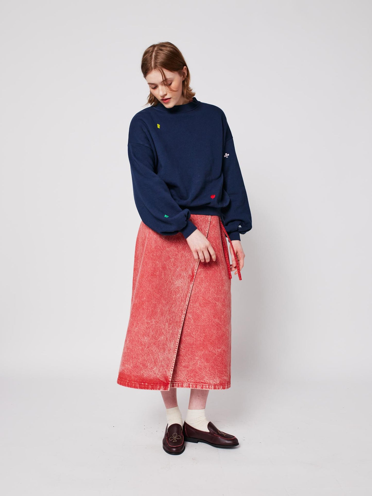 Wrapped cotton skirt