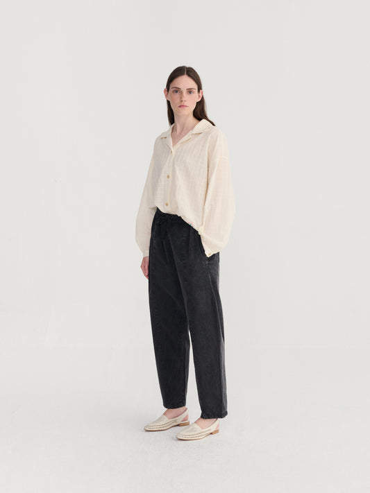 Dark grey cocoon pants