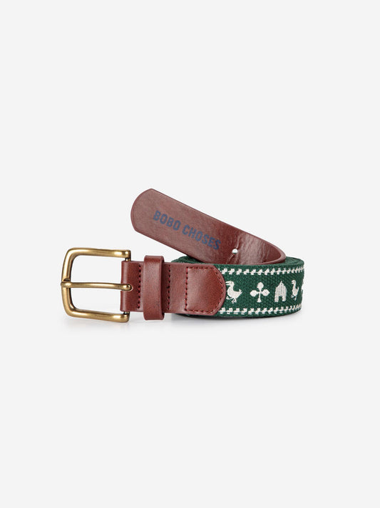 Embroidered belt