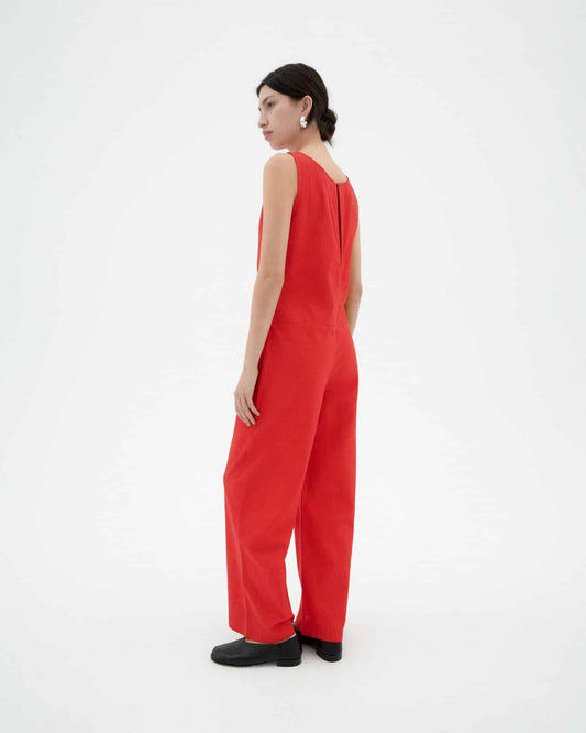 Fiery Red Adriana Jumpsuit