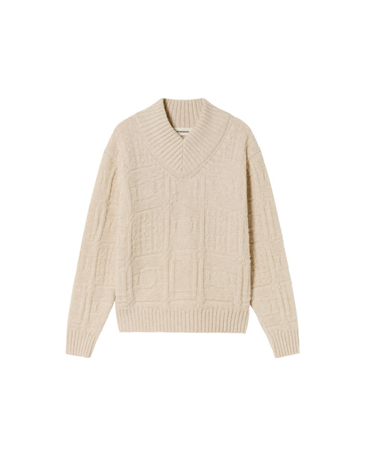 Ecru links miranda knitted sweater