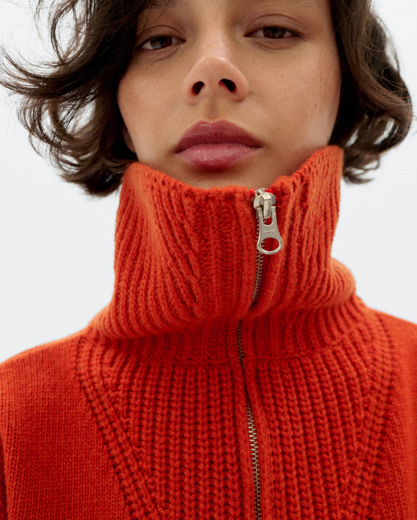 Orange tanit knitted sweater