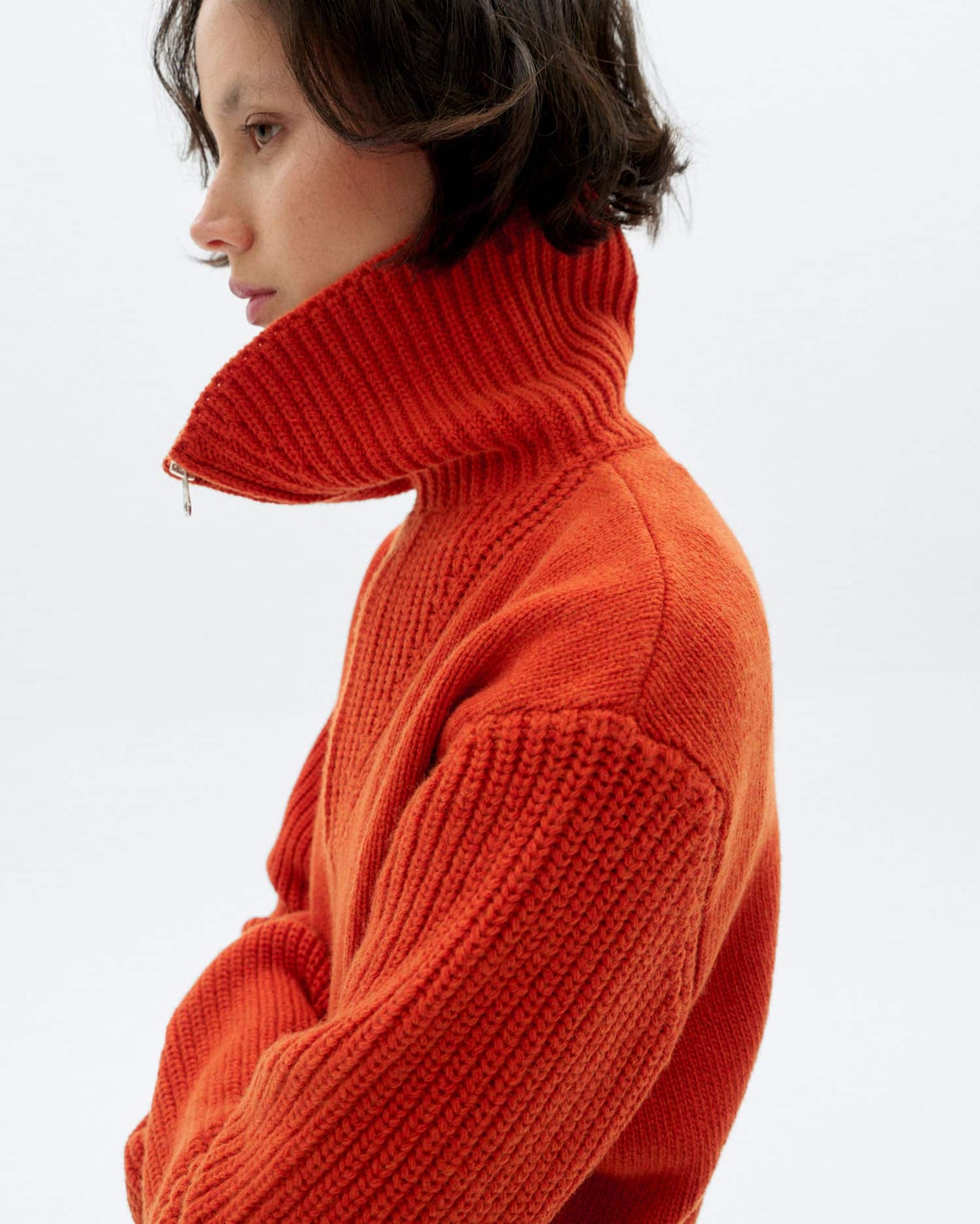 Orange tanit knitted sweater