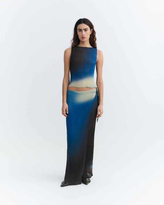 Glass Pleated Pauline Skirt