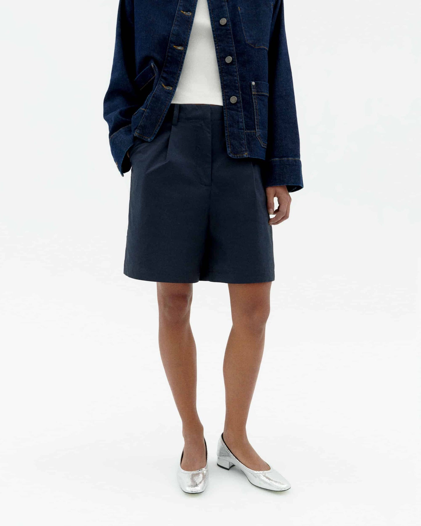 Blue night hemp lia shorts