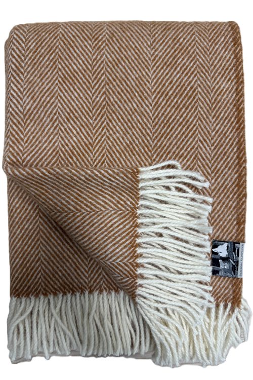 Plaid - terracotta / cream