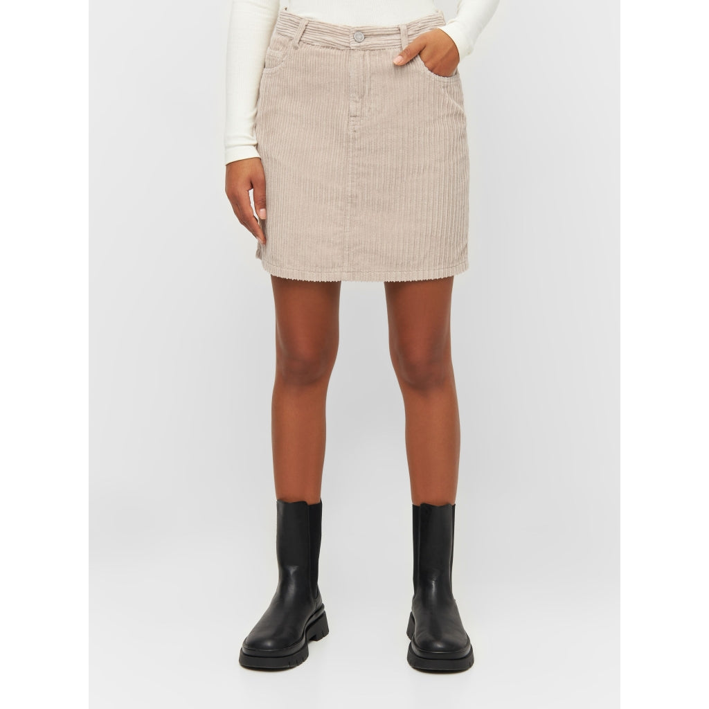 Irregular corduroy skirt