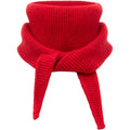 Violet small knit scarf - red