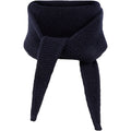Violet small knit scarf - navy