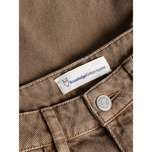 GALE straight mid-rise twill 5-pocket shorts - GOTS/Vegan