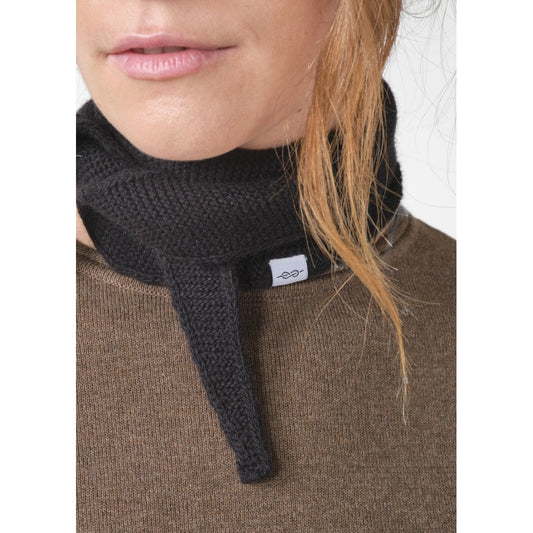 Violet small knit scarf - black