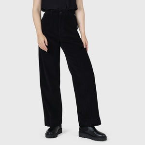 Lydia jumbo corduroy pant - black