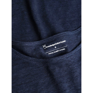 Loose fold up linen t-shirt