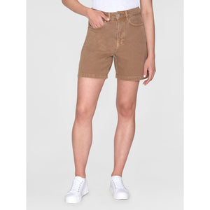 GALE straight mid-rise twill 5-pocket shorts - GOTS/Vegan