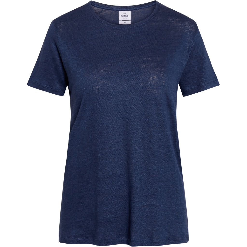 Rikke linen tee - ocean