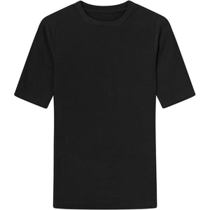 Rib T-shirt black jet