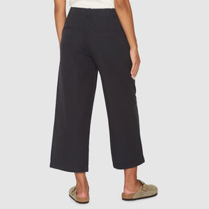 POSEY mid-rise wide slub yarn cropped pants - GOTS/Vegan