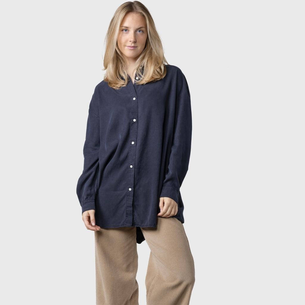 Ofelia lyocell shirt - navy