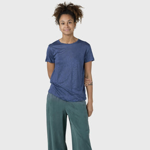 Rikke linen tee - ocean