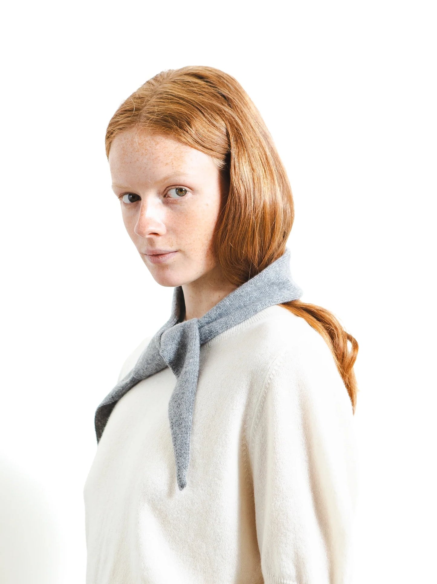 Mini scarf - heather grey