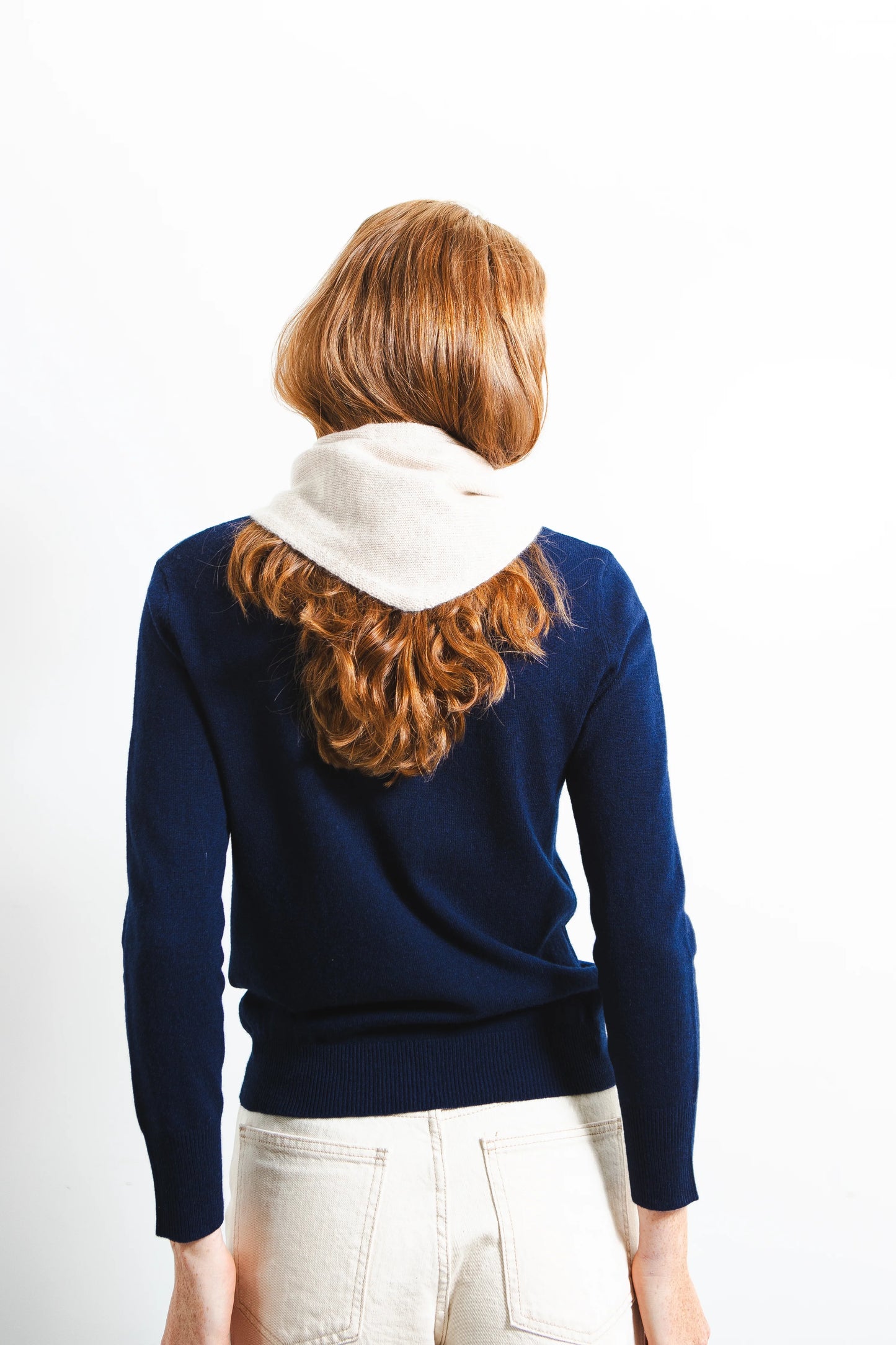 Triangle scarf - oatmeal