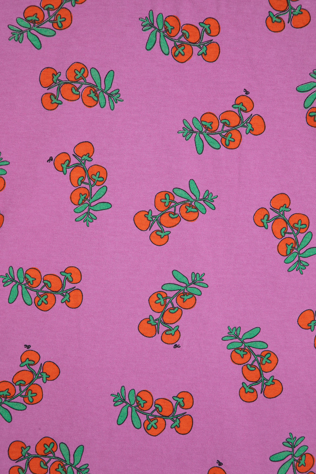 Tomatoes print fitted T-shirt
