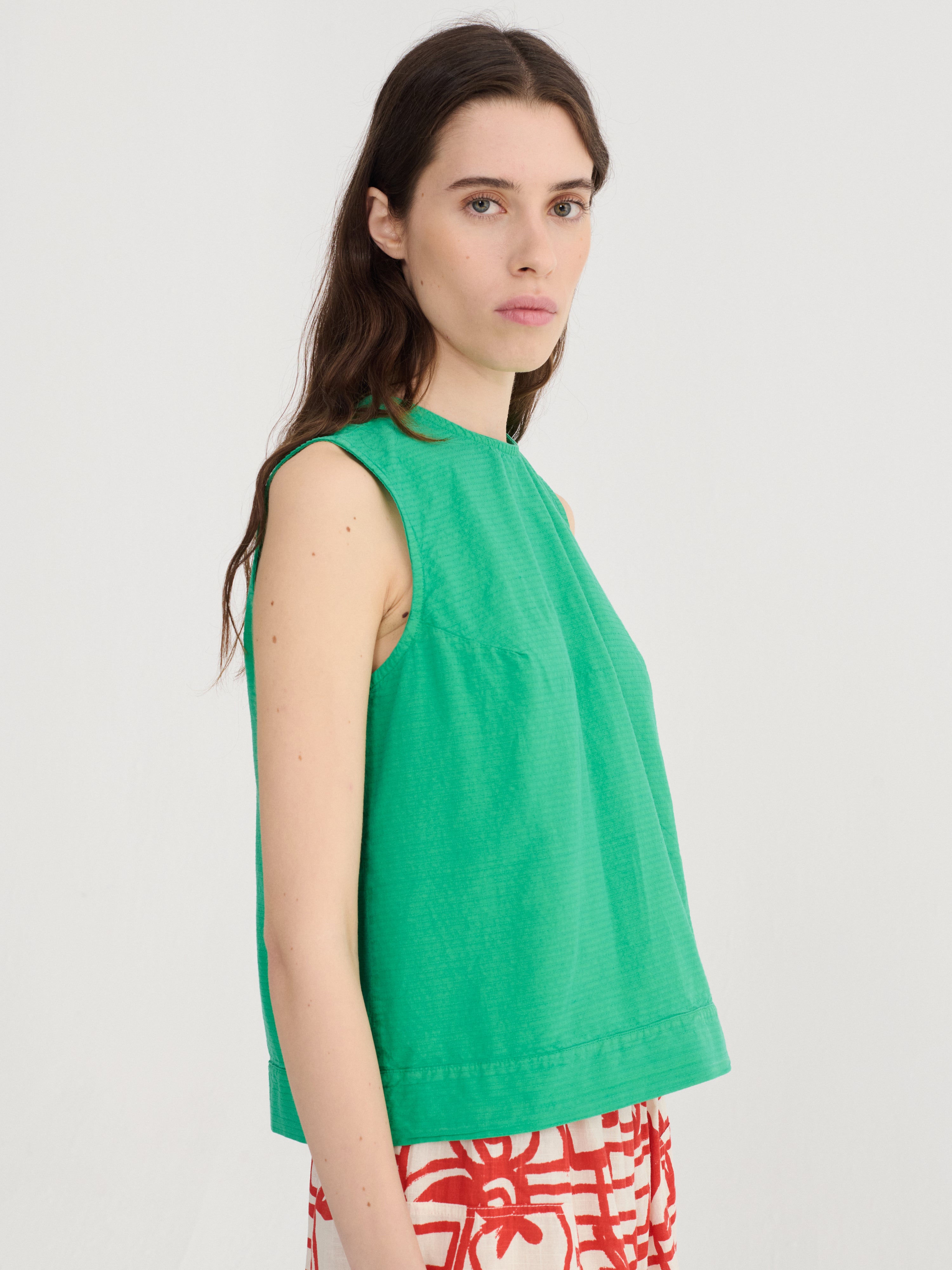 Recycled cotton top