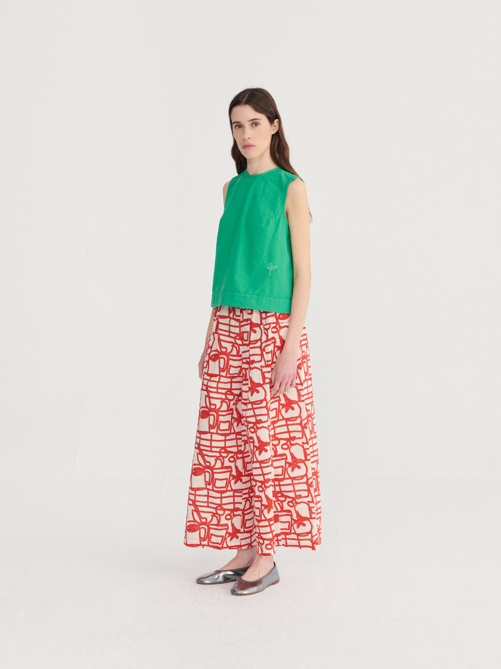 Recycled cotton top