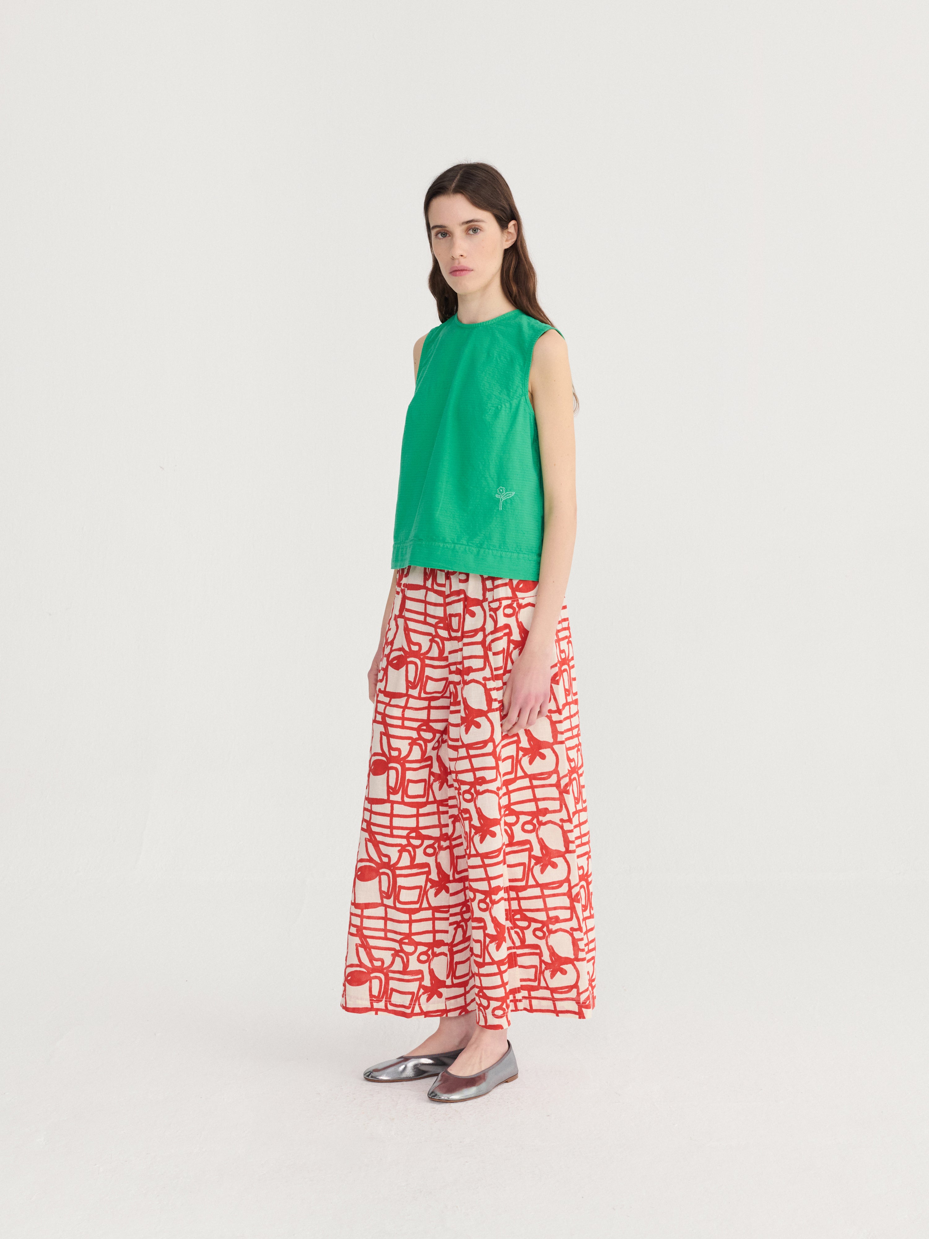 Recycled cotton top