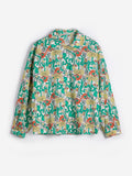 Color Herbalist pattern quilted jacket