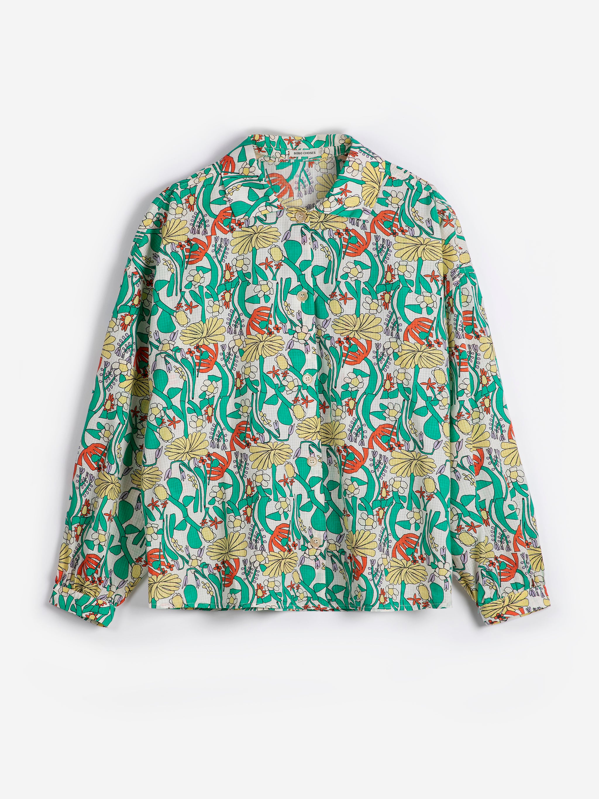 Color Herbalist pattern quilted jacket