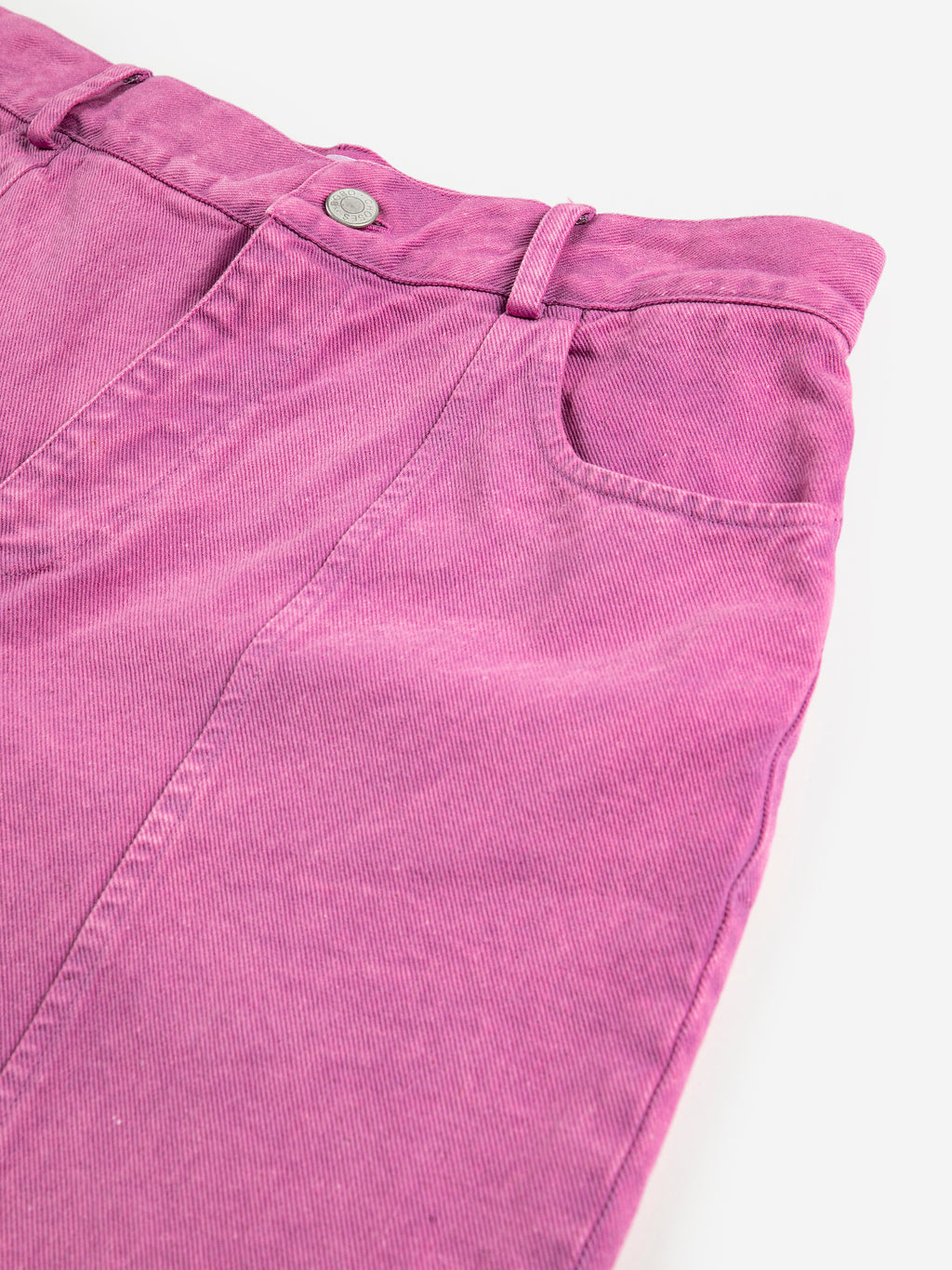 Washed twill boot cut pants