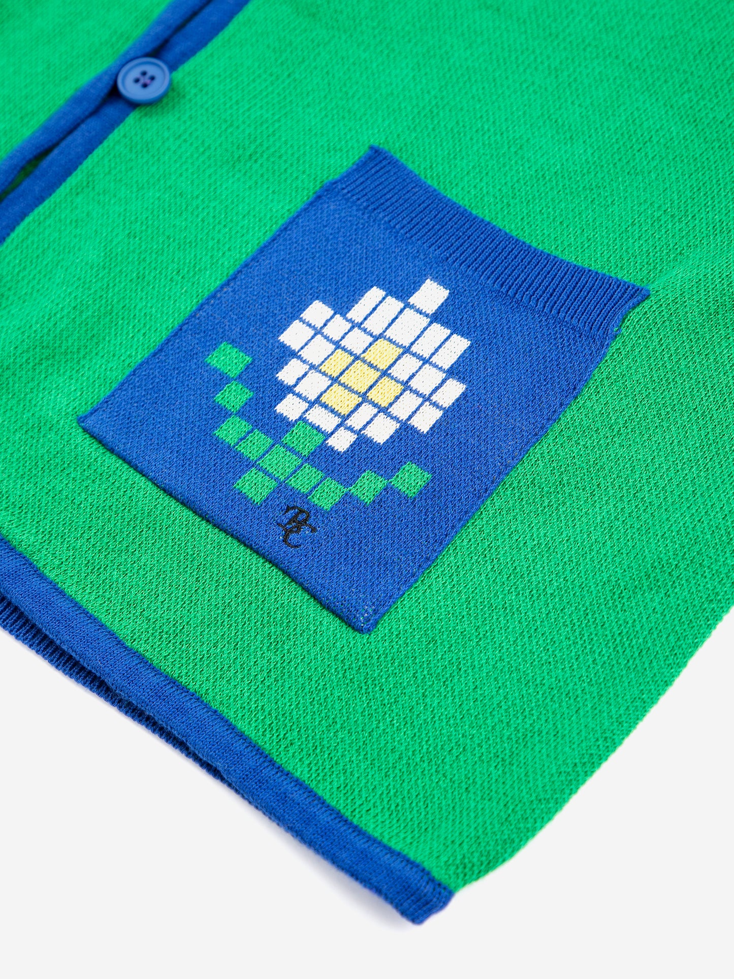 Pixel Daisy fine cotton cardigan