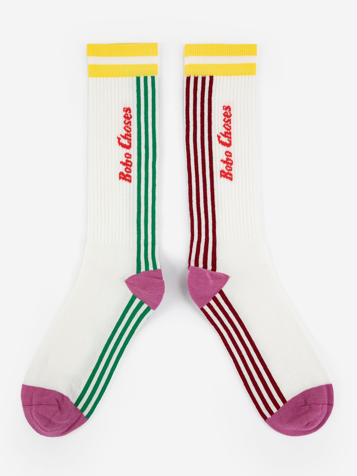 Striped cotton long socks