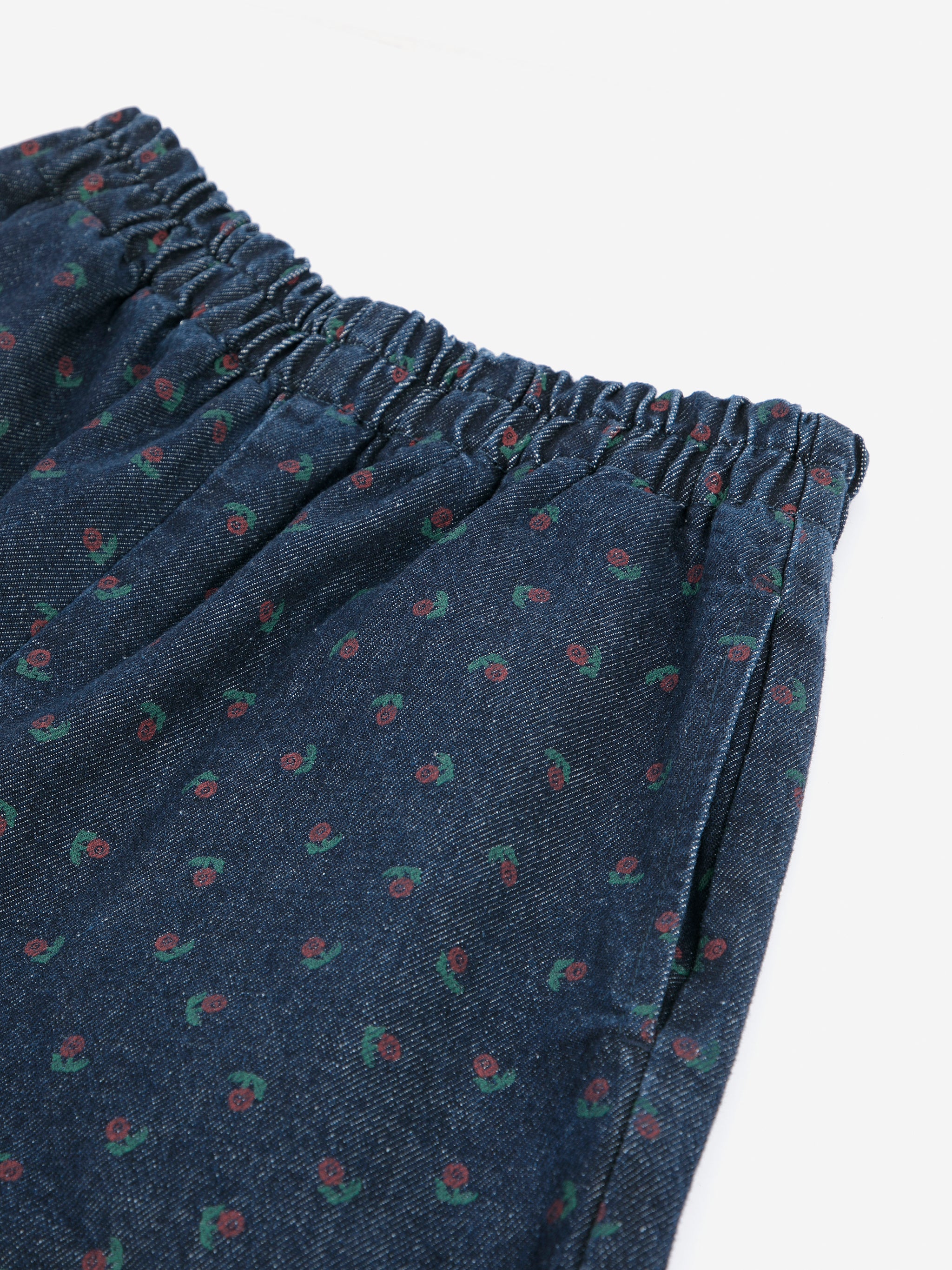 Swamp Whirl all over denim cocoon pants