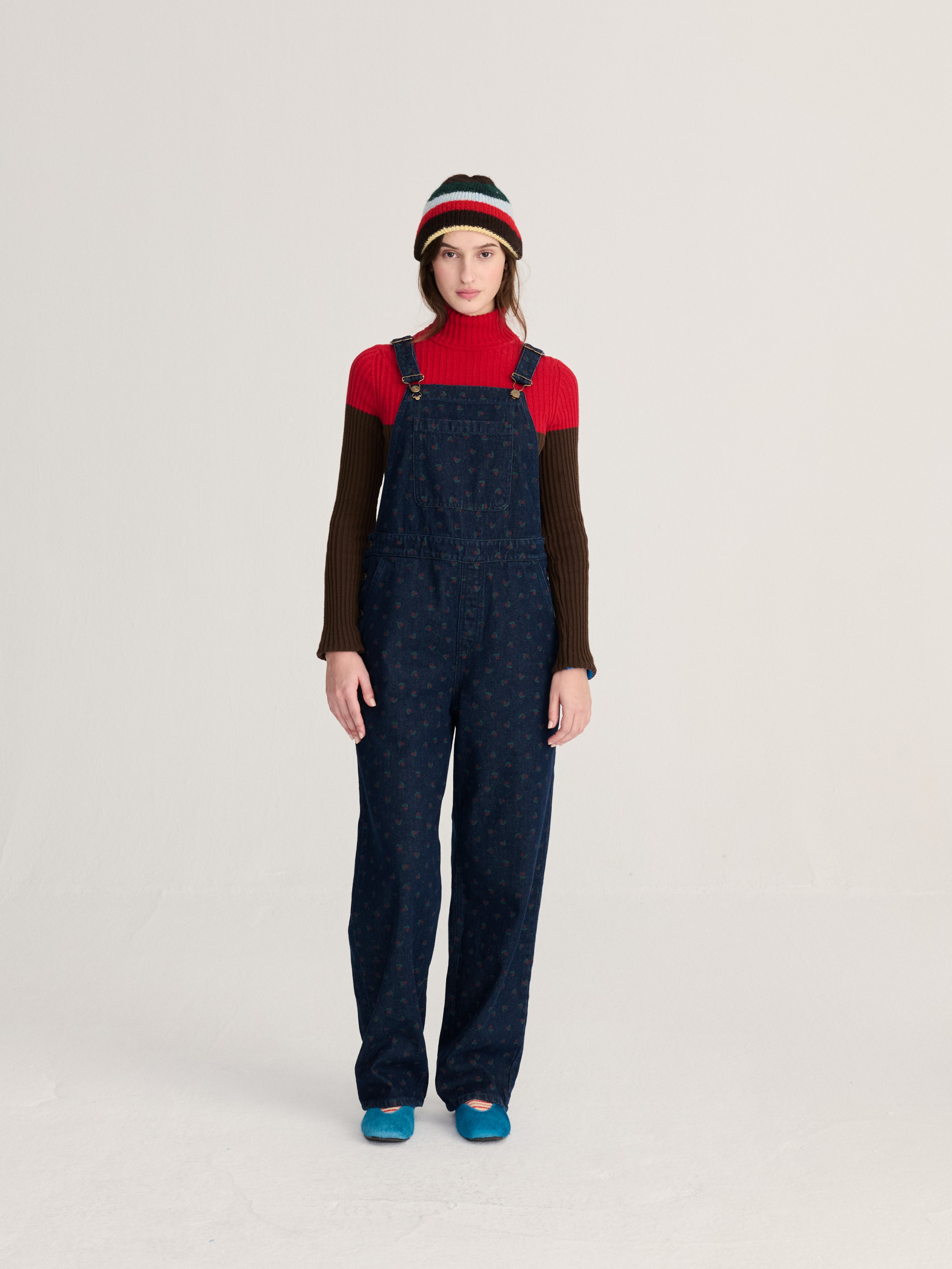 Swamp Whirl all over denim dungaree