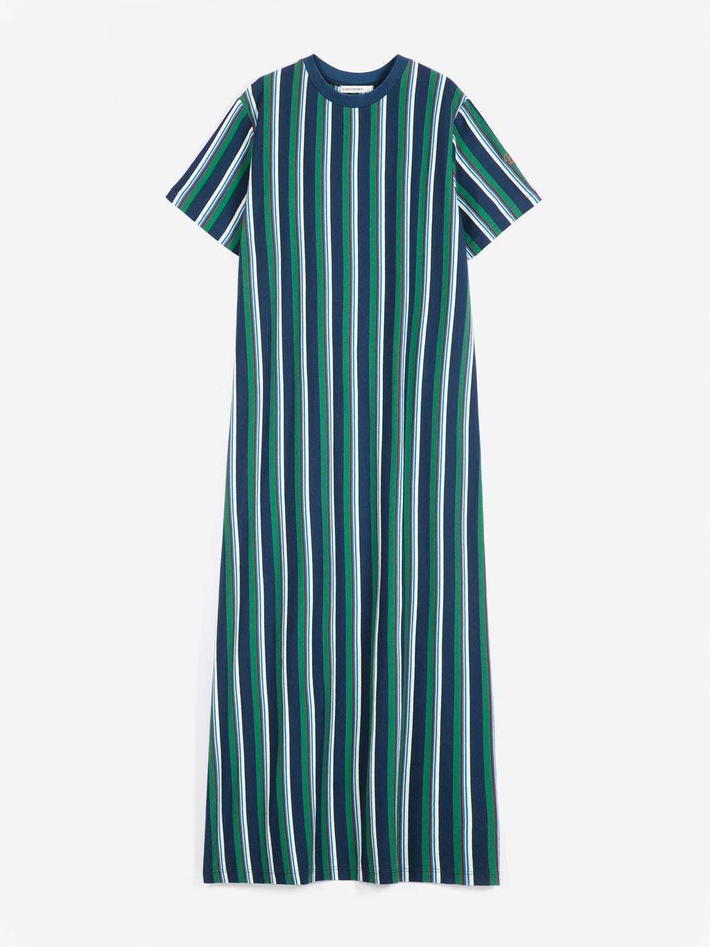 Striped long jersey dress
