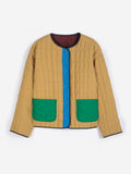 Color block light padded reversible jacket