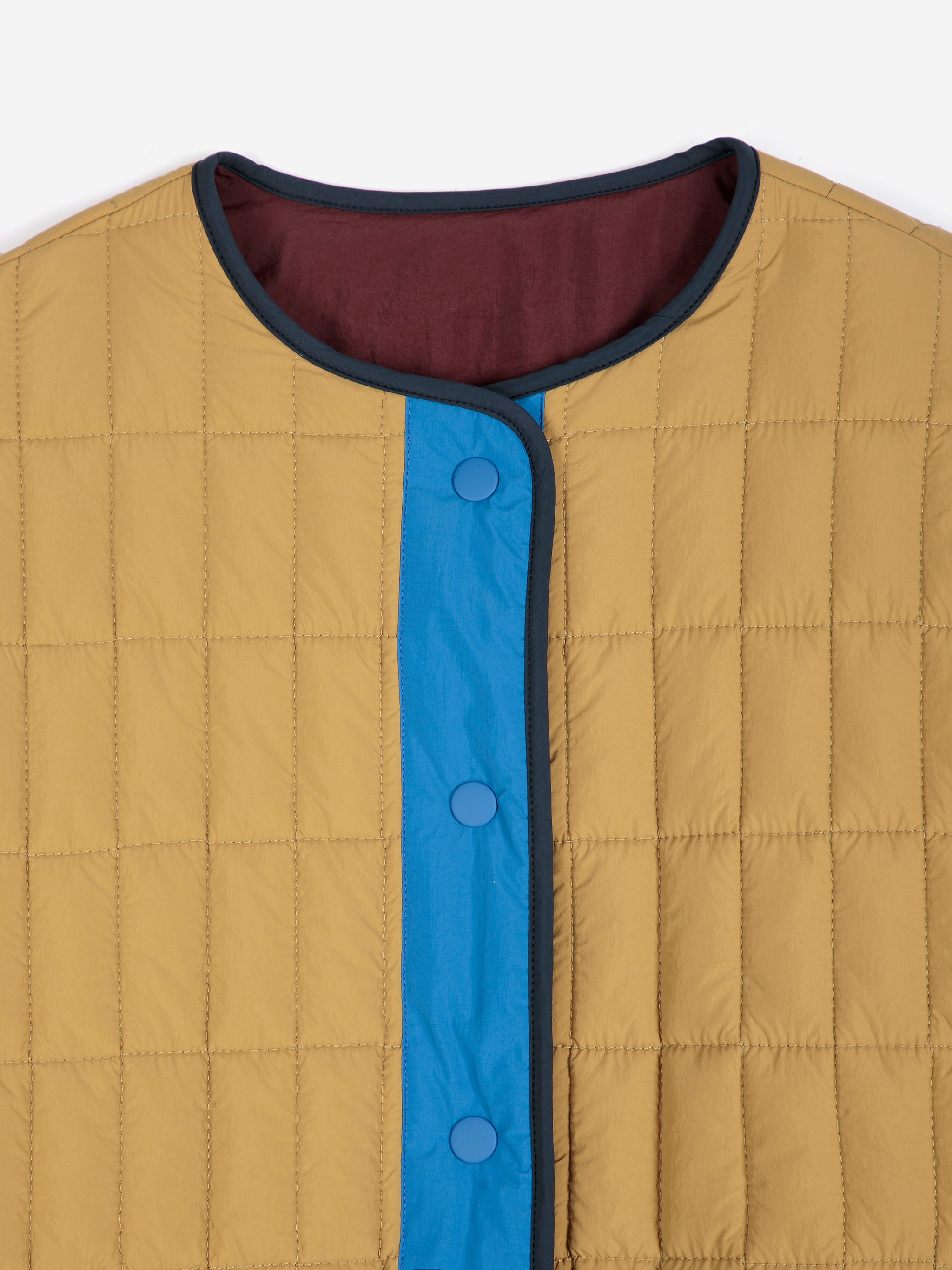 Color block light padded reversible jacket